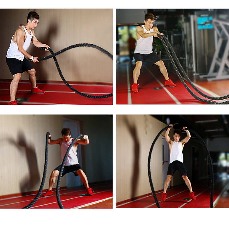 9M/12M/15M Fitness Battle Rope - đánh giá và giá Crossfit Equipment