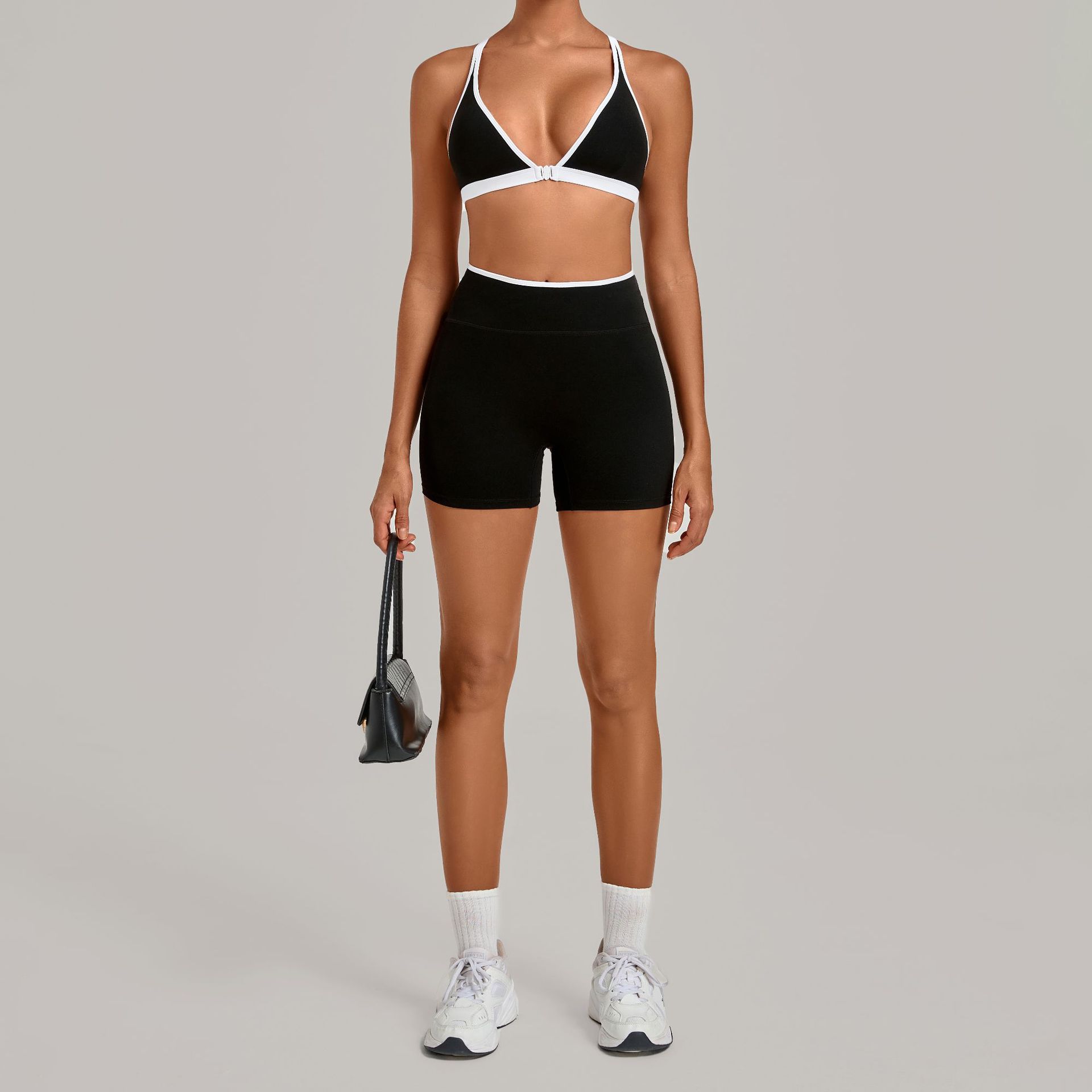 Women 2 Piece Yoga Set Deep V  - đánh giá và giá Crossfit Equipment