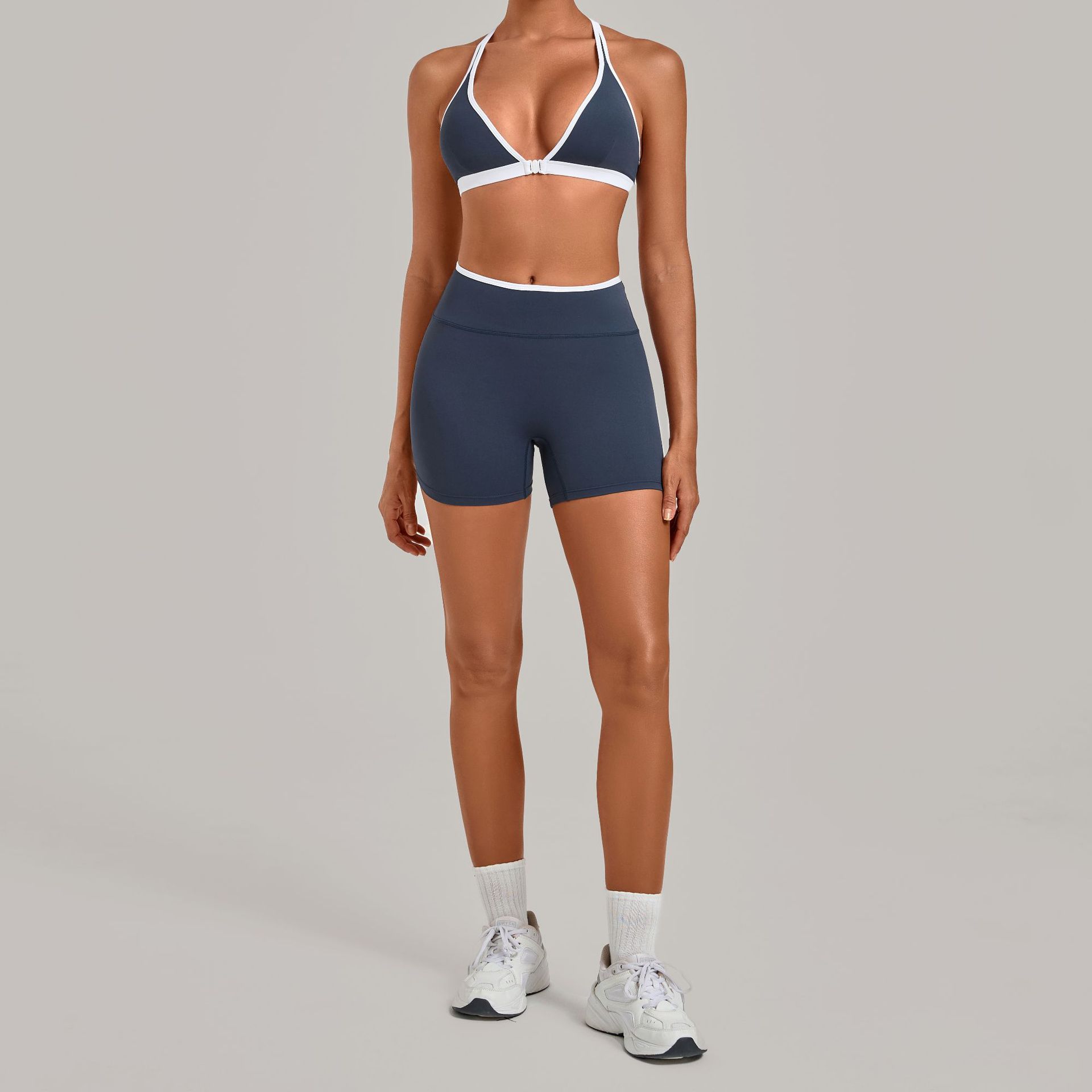 Women 2 Piece Yoga Set Deep V  - đánh giá và giá Crossfit Equipment