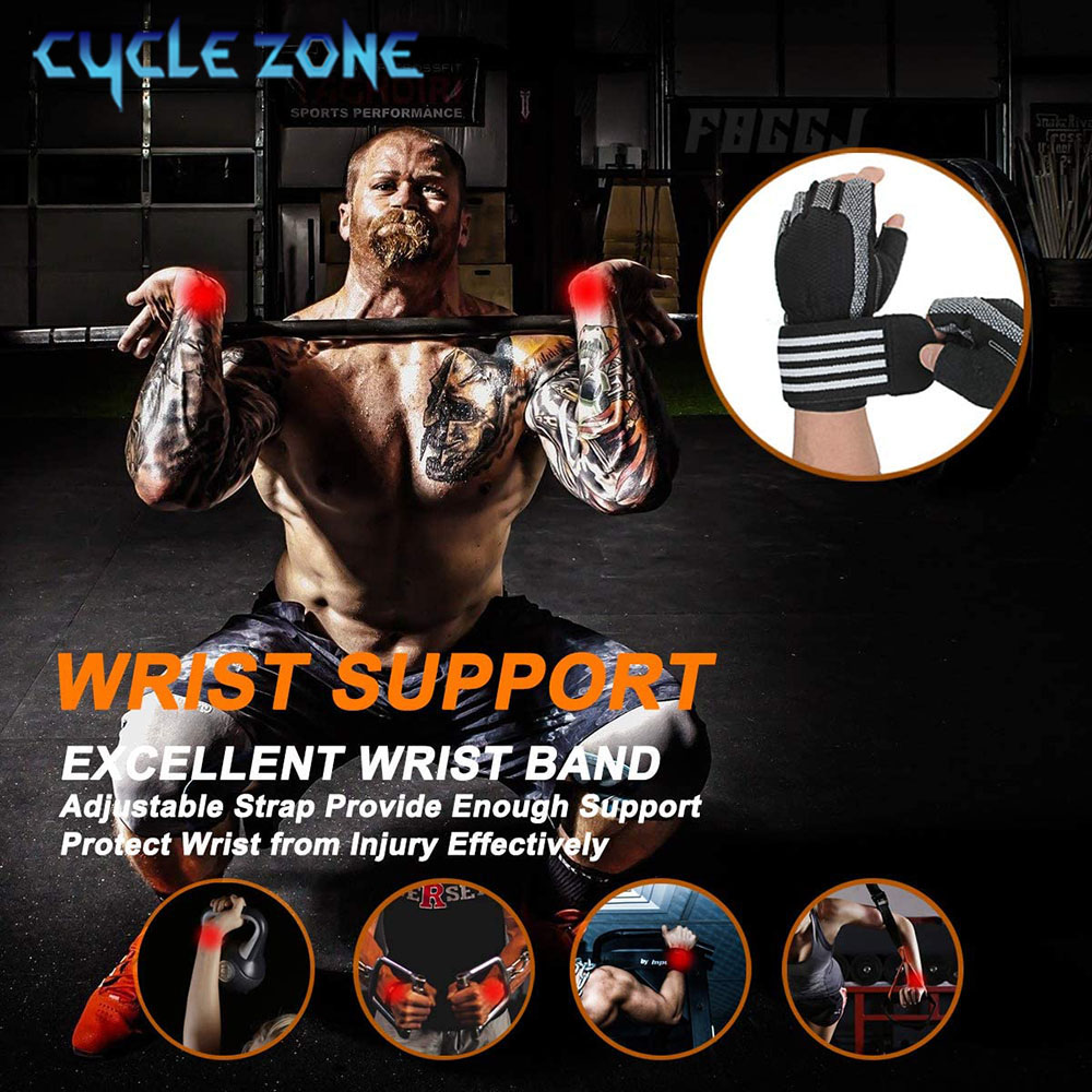 1 Pair Half Finger Gym Fitness - đánh giá và giá Crossfit Equipment