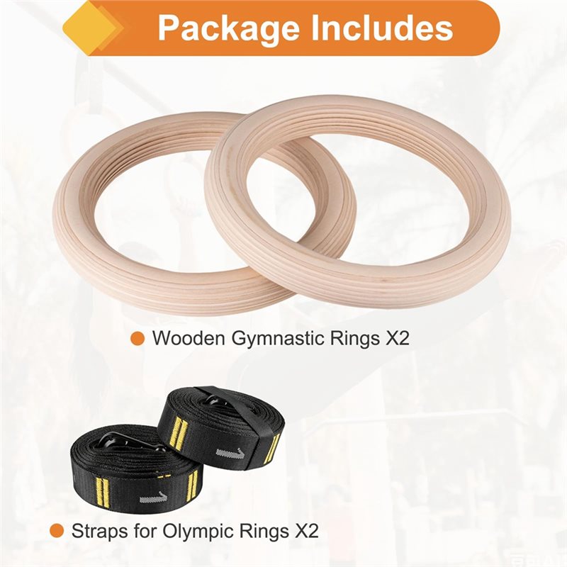 1.25 Inch Gym Rings Numbered S - đánh giá và giá Gymnastic Ring Wood